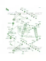 Suspension voor Kawasaki Lakota 300 1995