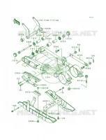 Swingarm voor Kawasaki Lakota 300 1995