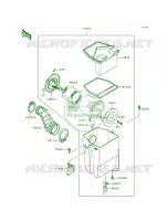 Air Cleaner voor Kawasaki Bayou 300 1993