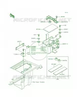 Battery Case voor Kawasaki Bayou 300 1993