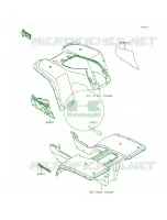 DecalsEbonyKLF300 B8 voor Kawasaki Bayou 300 1993