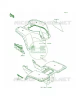 DecalsRedKLF300 B8 voor Kawasaki Bayou 300 1993