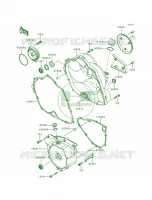Engine Covers voor Kawasaki Bayou 300 1993