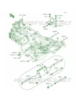 Frame Fittings voor Kawasaki Bayou 300 1993