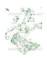 Frame voor Kawasaki Bayou 300 1993