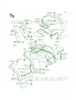 Front Fenders voor Kawasaki Bayou 300 1993