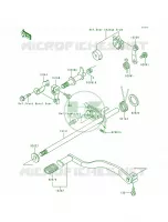 Gear Change Mechanism voor Kawasaki Bayou 300 1993