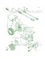 Generator voor Kawasaki Bayou 300 1993