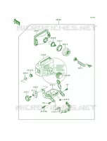 Optional PartsHeadlightKLF300 B8B9 voor Kawasaki Bayou 300 1993