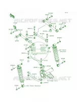 Rear Suspension voor Kawasaki Bayou 300 1993