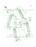 Shock Absorbers voor Kawasaki Bayou 300 1993