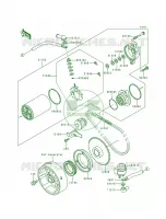 Starter Motor voor Kawasaki Bayou 300 1993