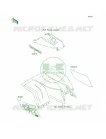 DecalsGreenKLF300 C8 voor Kawasaki Bayou 300 4X4 1993