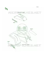 DecalsGreenKLF300 C9 voor Kawasaki Bayou 300 4X4 1993