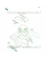 DecalsRedKLF300 C8 voor Kawasaki Bayou 300 4X4 1993