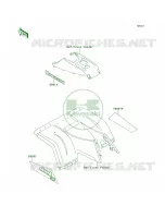 DecalsRedKLF300 C9 voor Kawasaki Bayou 300 4X4 1993