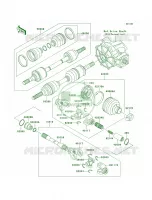Drive ShaftFrontKLF300 C7&ampNAMI.C9 voor Kawasaki Bayou 300 4X4 1993