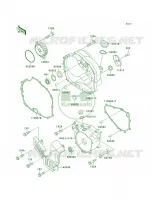Engine Covers voor Kawasaki Bayou 300 4X4 1993