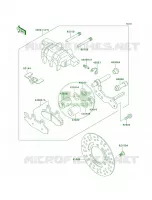 Front Brake voor Kawasaki Bayou 300 4X4 1993
