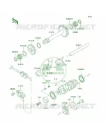 Gear Change DrumShift Forks voor Kawasaki Bayou 300 4X4 1993