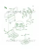 Guards voor Kawasaki Bayou 300 4X4 1993