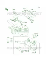 Mufflers voor Kawasaki Bayou 300 4X4 1993