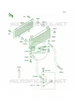 Radiator voor Kawasaki Bayou 300 4X4 1993