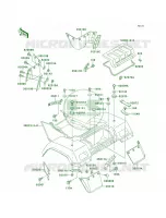 Rear Fenders voor Kawasaki Bayou 300 4X4 1993