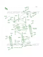Rear Suspension voor Kawasaki Bayou 300 4X4 1993