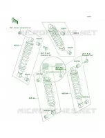 Shock Absorbers voor Kawasaki Bayou 300 4X4 1993