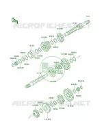Transmission voor Kawasaki Bayou 300 4X4 1993