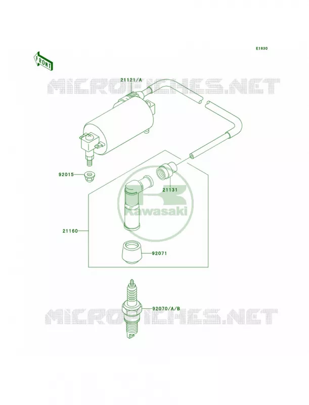 Ignition System Kawasaki QUAD 300 1993 Bayou 300 4X4  KLF300-C5