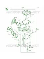 Air Cleaner voor Kawasaki Bayou 300 4X4 1992