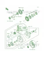 Crankshaft voor Kawasaki Bayou 300 4X4 1992