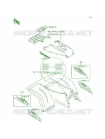 DecalsKLF300 C1C2 voor Kawasaki Bayou 300 4X4 1992