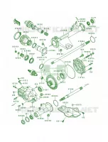 Drive ShaftRear voor Kawasaki Bayou 300 4X4 1992