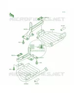 Footrests voor Kawasaki Bayou 300 4X4 1992