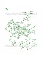 Frame Fittings voor Kawasaki Bayou 300 4X4 1992