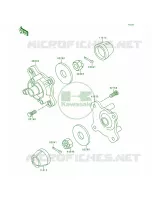 Front Hub voor Kawasaki Bayou 300 4X4 1992