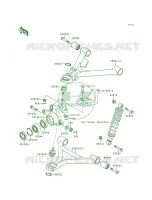 Front Suspension voor Kawasaki Bayou 300 4X4 1992