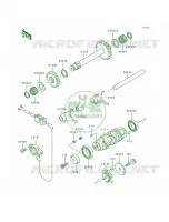 Gear Change DrumShift Forks voor Kawasaki Bayou 300 4X4 1992