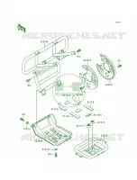 Guards voor Kawasaki Bayou 300 4X4 1992