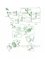 Oil PumpOil Filter voor Kawasaki Bayou 300 4X4 1992