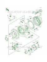 Rear Hub voor Kawasaki Bayou 300 4X4 1992
