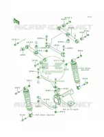 Rear Suspension voor Kawasaki Bayou 300 4X4 1992