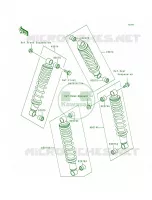 Shock Absorbers voor Kawasaki Bayou 300 4X4 1992
