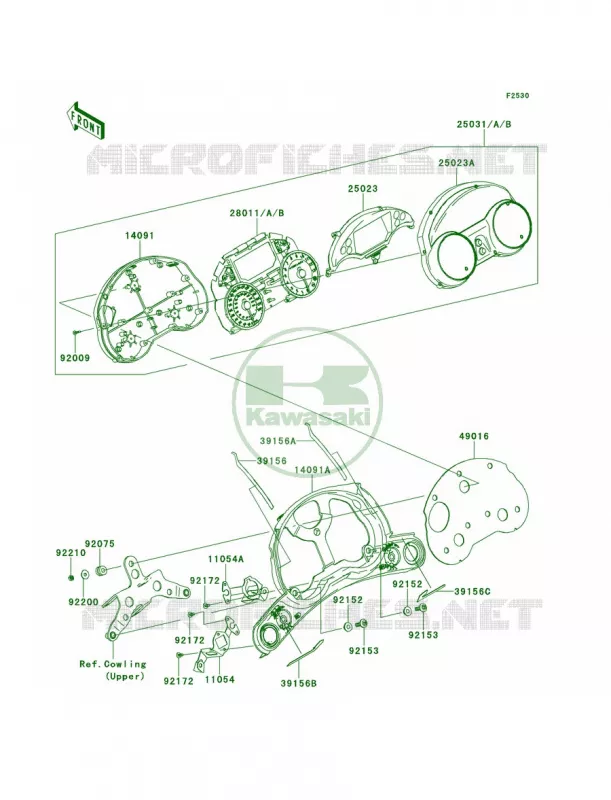 Meters Kawasaki MOTOS 1400 2012 Concours 14 ABS  ZG1400CCF