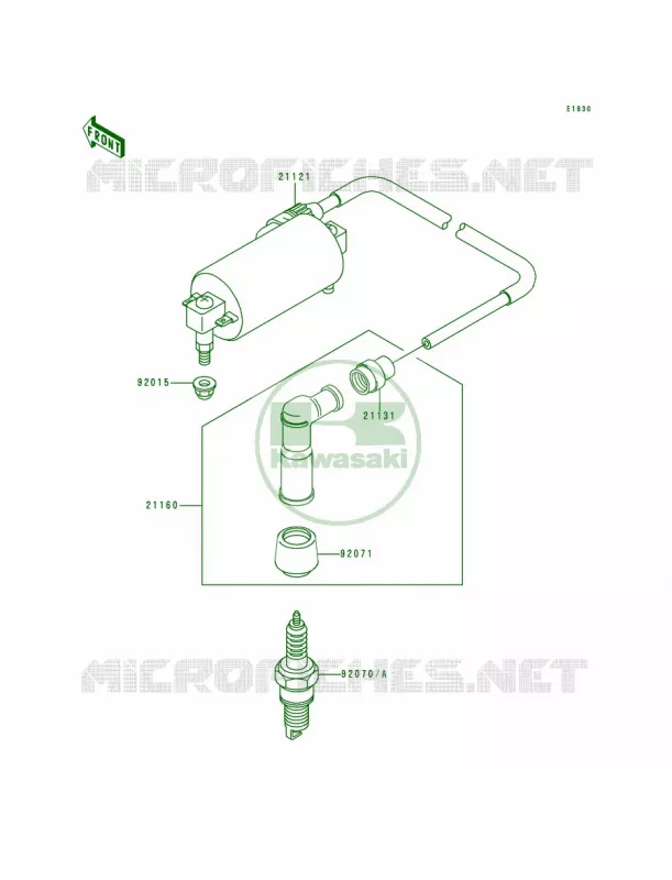 Ignition System Kawasaki QUAD 300 1991 Bayou 300 4X4  KLF300-C3