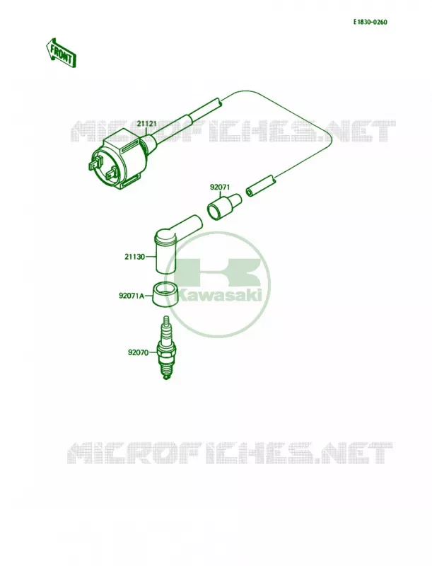 Ignition System Kawasaki QUAD 110 1988 Mojave 110E  KLF110-B2