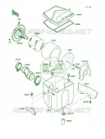 Air Filter voor Kawasaki Bayou 220 1988